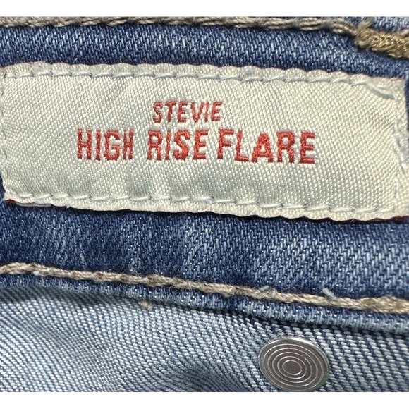 Lucky Brand Jeans Women's 12/31 (32X32) Stevie High Rise Flare Medium Wash Retro - Picture 6 of 10
